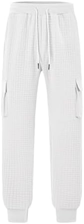 Durable Waffle Weight sweatpants with drawstring Elastic waist for Men