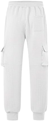 Durable Waffle Weight sweatpants with drawstring Elastic waist for Men