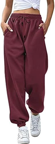 Womens High Waisted Jogger Sweatpants with Pockets