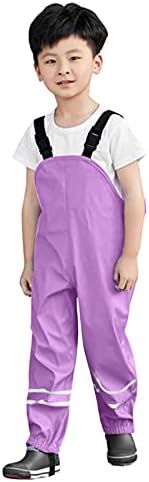 Rain Dungarees Unisex Toddler - Waterproof Windproof Hooded Suspension