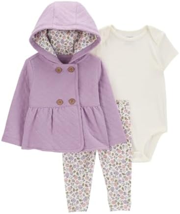 Carters Baby Girls 3-Piece Quilted Jacket Set