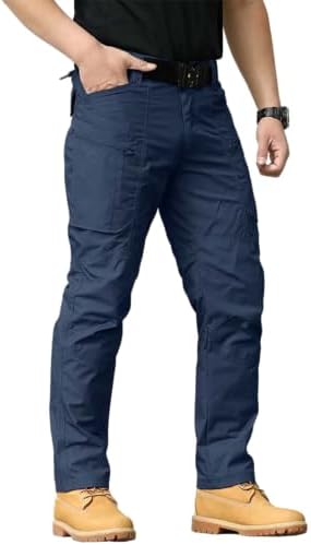 Rip-Stop Tactical Cargo Pants Waterproof Multipurpose Pants for Men Women