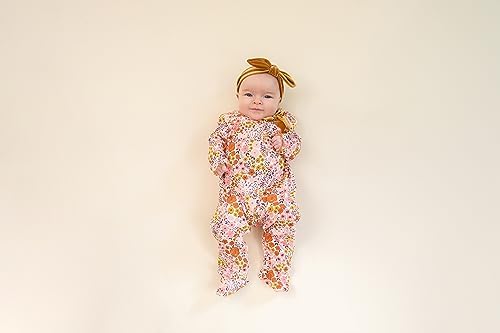 Mud Pies Cozy Baby Girl Sleeper Set