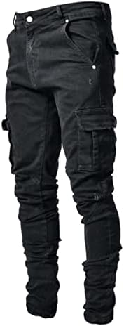 HUNGSON Slim Fit Ripped Jeans for Men