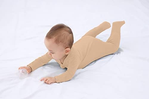 Guisby Bamboo Footed Pajamas for Babies