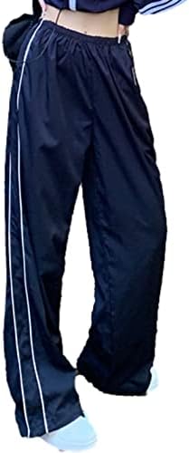 Elegant Y2K Parachute Pants for Women