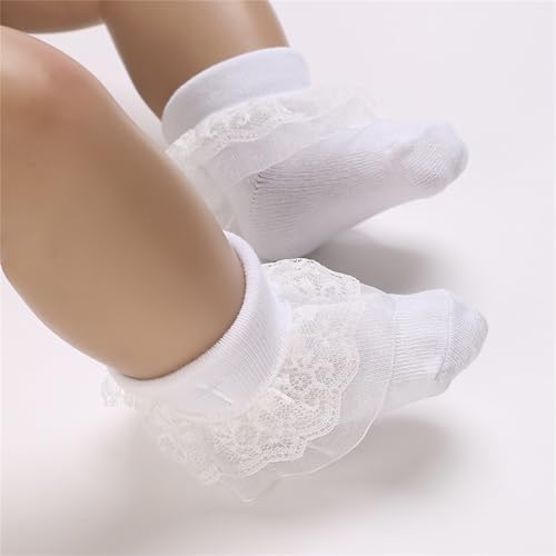 White Crossed Baptism Shoes for Babies