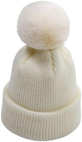 Knitted Satin Baby Beanies with Bow for Infants and Newborns