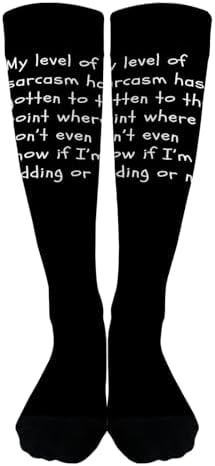 Level of Sarcasm Socks for Men and Women
