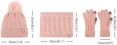 Childrens Winter Hat Knitted with Ear Flap