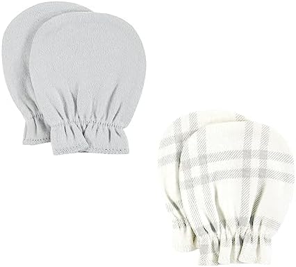 Hudson Baby Unisex Cotton Scratch Mittens Set