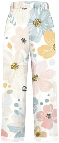 Womens Lightweight Linen Drawstring Lounge Pants