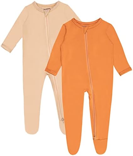 Guisby Bamboo Footed Pajamas for Babies