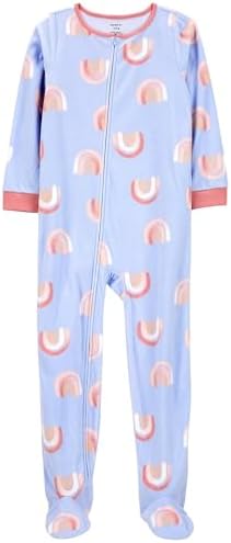 Carters Big Girls Footed Microfleece Pajamas