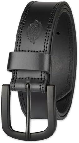 Dickies Mens Casual Leather Belt Work Inspired Design Premium Quality Adjustable Fit