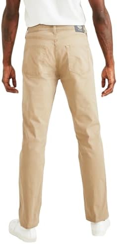 Durable Straight Fit Khaki Pants for Men