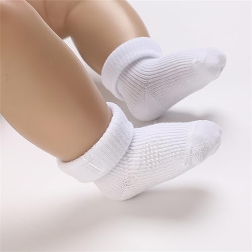 White Crossed Baptism Shoes for Babies