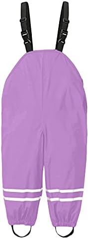 Rain Dungarees Unisex Toddler - Waterproof Windproof Hooded Suspension