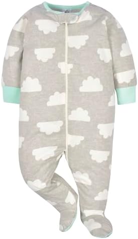 Gerber Baby Boys 4-Pack Sleep N Play Footies with Machine Wash Softness