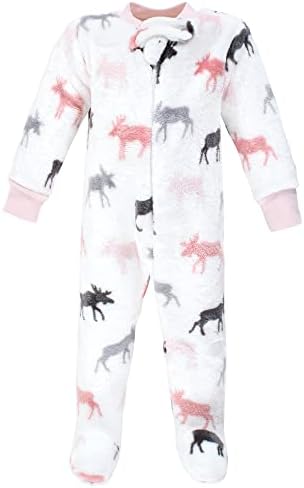 Hudson Baby Baby Girls Plush Sleep and Play Set