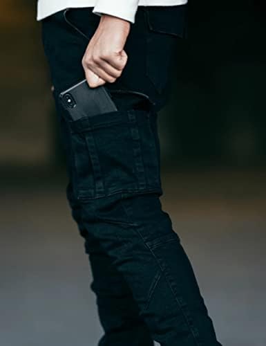 HUNGSON Slim Fit Ripped Jeans for Men