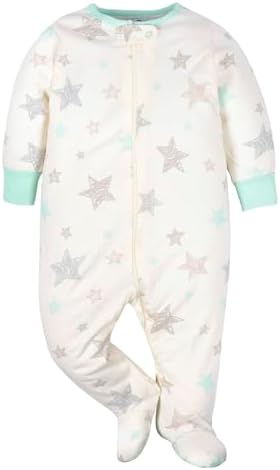 Gerber Baby Boys 4-Pack Sleep N Play Footies with Machine Wash Softness