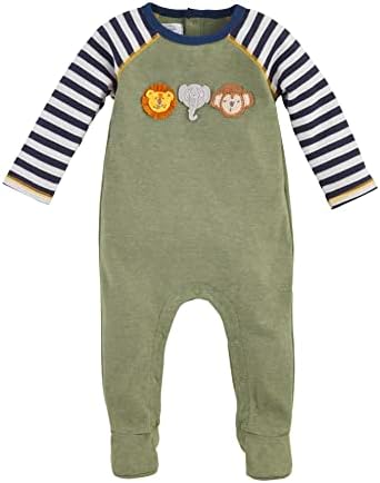 MudPie Baby Girl SafariCrochet Sleepers Set