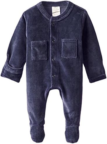 Organic Cotton Velour Overall with Velcro for Babies