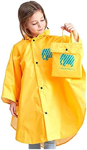 Kids Waterproof Raincoat with Cartoons Multiple Closures