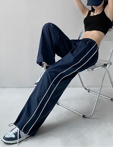 Elegant Y2K Parachute Pants for Women