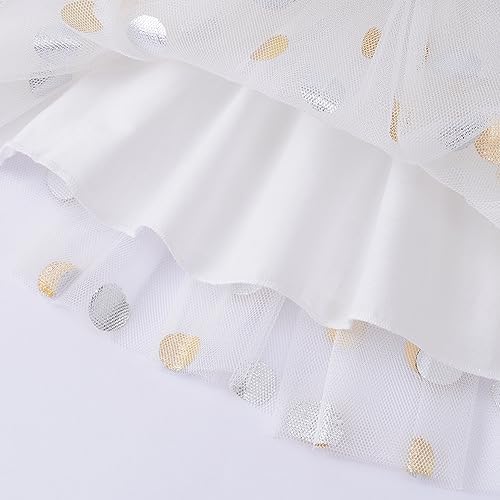 LYSMuch Princess Birthday Outfit Vest Skirt Set for Toddler Girls