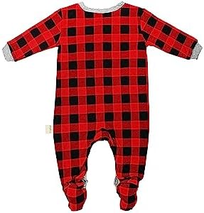 Snugabye Infant Buffalo Plaid Footed Sleeper