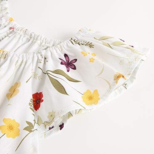 Sanlutoz Summer Baby Girl Clothes Set Floral Cotton Top Bloomers