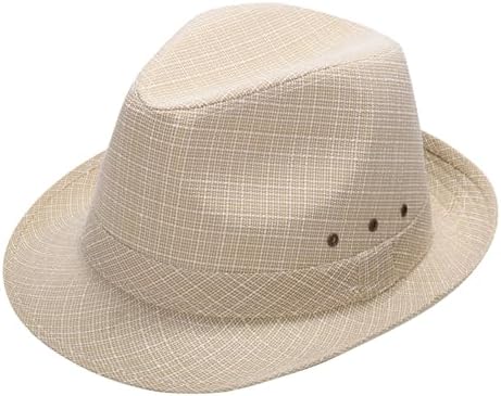 Versatile Panamera Felt Flat Top Hat for Men Classic Trendy Design