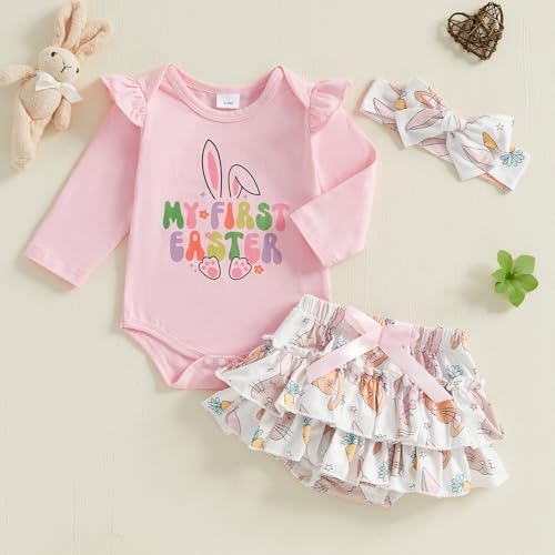 Gueuusu My First Easter Baby Girl Outfit Set