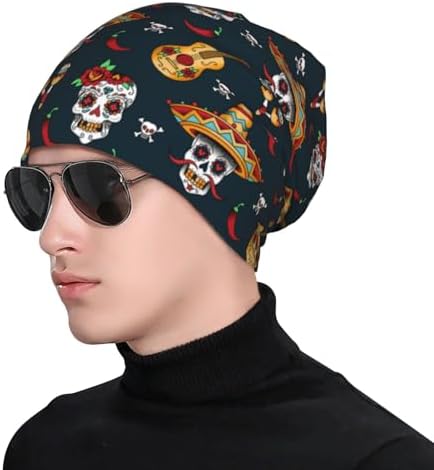 bttllke Novelty Unisex Beanie Hat Winter Cuff Knit Cap for Men Women