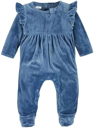 Adorable Baby Girl Sleepy with Soft Velour Fabric