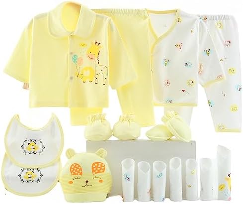 Okpuzee 18PCS Newborn Baby Girl Clothes Preemie Outfit 0-3 Months