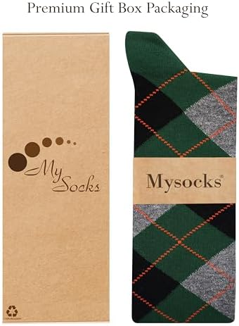 Mysocks Unisex Knee High Long Socks - Argyle