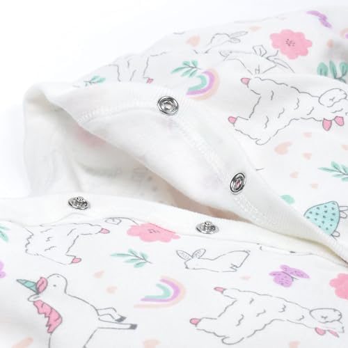 Cotton Multi Pack Long Sleeve Baby Jumpsuits for Girls