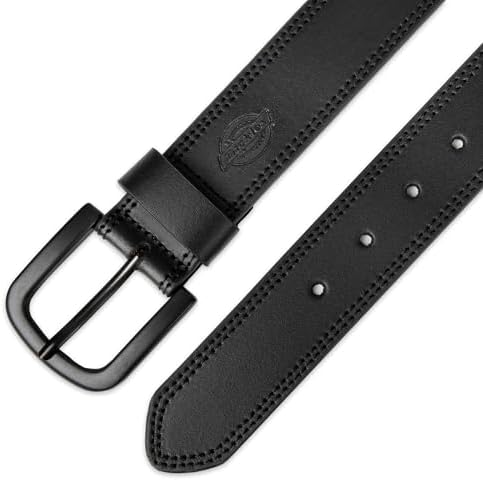 Dickies Mens Casual Leather Belt Work Inspired Design Premium Quality Adjustable Fit