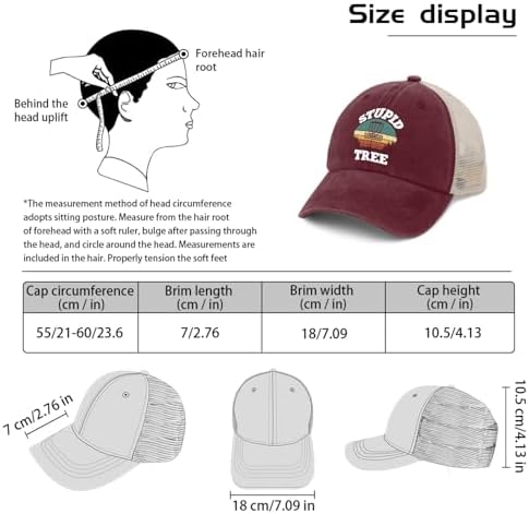 Stupid Tree Funny Disc Golf Adjustable Sun Hat Mens - Sleek Fun