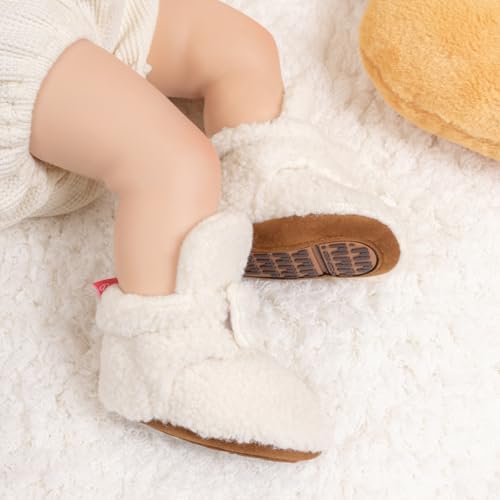Cozy Fleece Booties for Babies Walk Stay Warm