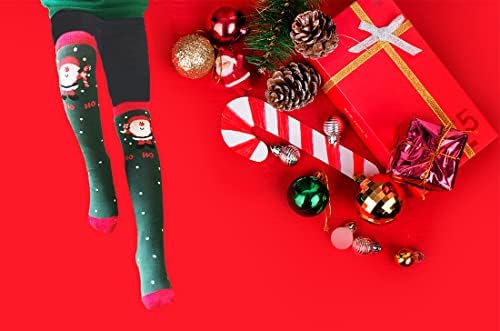 MarJunSep 3-13 Years Christmas Knee High Leak-Proof Socks