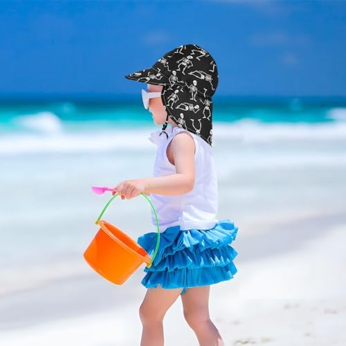 Pigsaly Skeletons Baby Toddler Sun Hat
