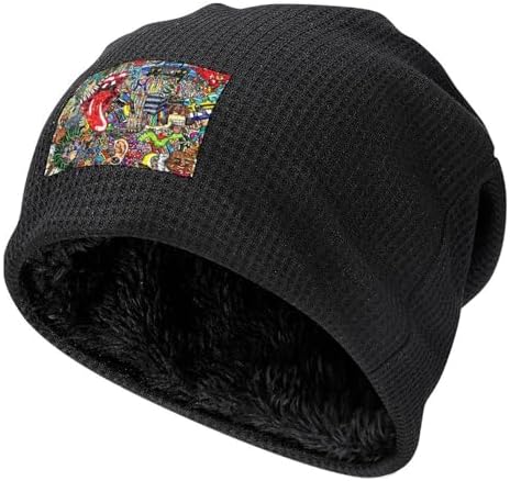 Unisex Skull Spiderman Knitted Cap Warm Winter Hat for Men and Women