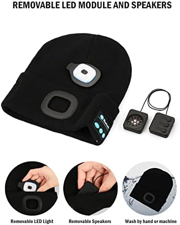 Wmcaps 3-in-1 Bluetooth Beanie with LED and Calls