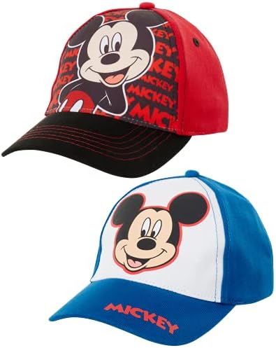 Disney Boys Mickey Mouse Baseball Cap 2 Pack