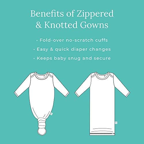 Posh Peanut Newborn Knotted Gowns 0-3 Months