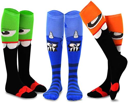 TeeHee Crazy Fun Knee High Socks for Women Party Events